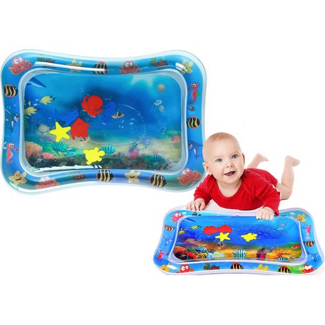 Alfombra de agua sensorial inflable y colorida con peces y animales (MEZCLA DE PISCINA) (1/5)