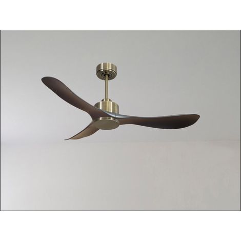 Modulo Low Profile Regular  - un ventilateur pour plafond bas , DC 127 cm Blanc pales abs marron Lumière Dimmable 20 à 40 m² (1/5)