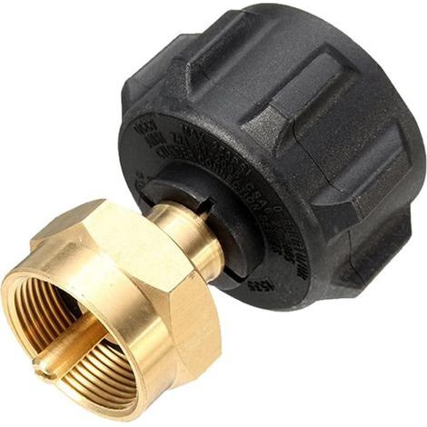 Adaptateur de recharge de propane, adaptateur recharge réservoir propane portable en laiton, robuste et sûr pour 1 lb..Réservoirs Extérieur, Camping (1/5)