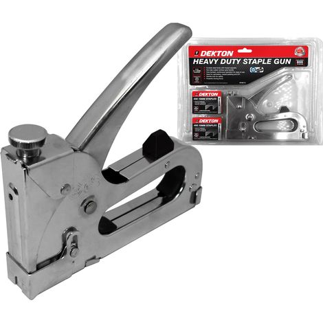 Dekton Staple Gun Heavy Duty Tacker with 800 Staples Upholstery Stapler (1/2)