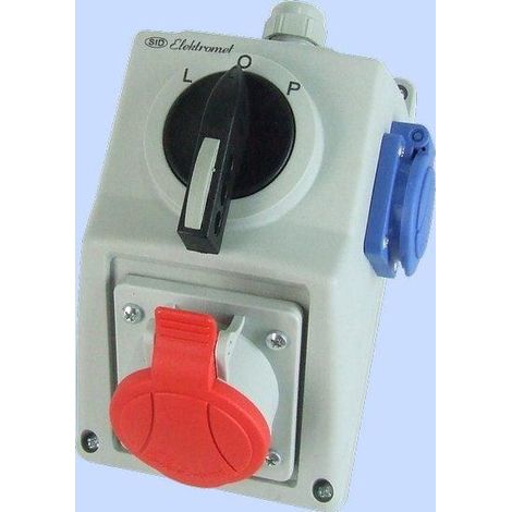 Kit de instalación Elektromet L-0-P rojo 5 polos 400V