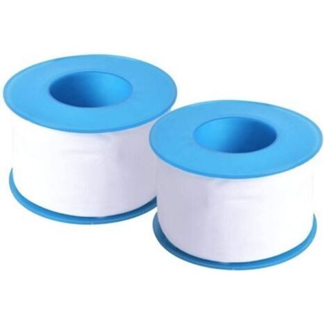 2 Rouleaux de Téflon Ruban Filetage 50mm x 30m, Ruban D'étanchéité PTFE Étanche, Étanchéité de Tuyau Ruban Résistant à La chaleur, Plomberie Joint Rubans pour Robinets Gaz L'eau Pommeau Douche, Blanc (1/4)