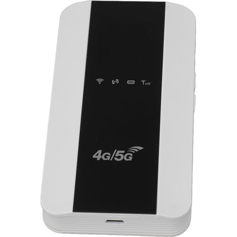 Routeur Wi-Fi portable 4G compatible avec 10 utilisateurs, doté d'un emplacement pour carte SIM, pour téléphones, tablettes et ordinateurs portables. (1/5)