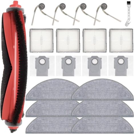 Pièce de rechange pour Roborock Q10 S5 / Q10 S5+ aspirateur robot accessoires, 1 brosse principale, 6 Chiffon, 4 sacs à poussière, 4 filtres, 4 brosses latérales (1/5)