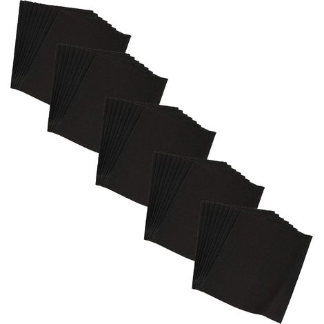 Lot de 50 feuilles de papier abrasif pour verre humide et sec, grain 180