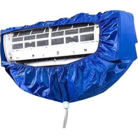Kit di pulizia per condizionatori split a parete - sacchetto antipolvere e impermeabile - adatto per casa, ufficio e hotel (blu) (1/4)