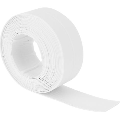 38mm PE Caulk Tape Waterproof Self Adhesive Sealing Strip for Toilet Bathroom Wall Corner White
