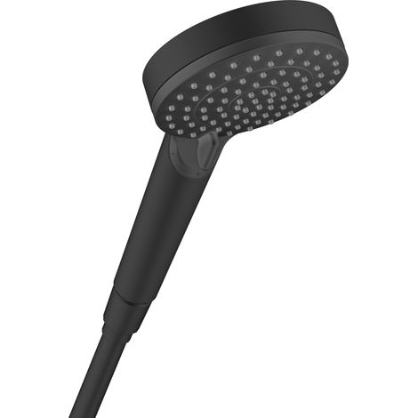 Hansgrohe – Douchette à main Vernis Blend – 2 jets IntenseRain – Noir mat – Économie d'eau jusqu'à 60% – Débit 9,7 l/min sous 3 bars (1/10)