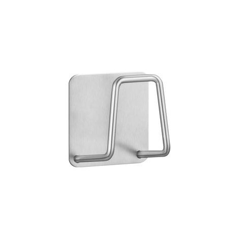 Égouttoir d'évier en acier inoxydable argenté, support de bonde durable – (1/5)
