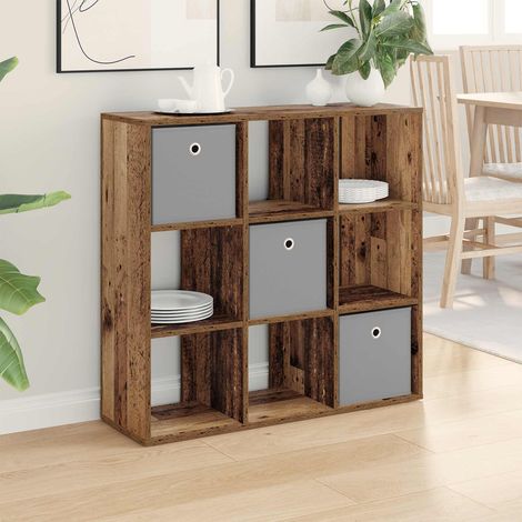 vidaXL Credenza con cassetto Legno vecchio 88,5 x 29 x 84,5 cm (1/5)