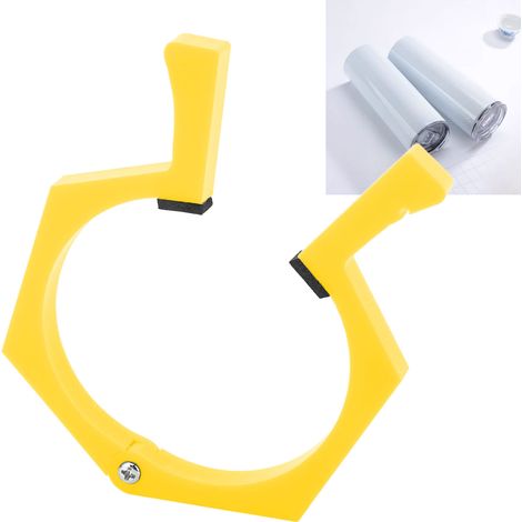 Outil de serrage par transfert de chaleur par sublimation pour porte-gobelets et pinces adaptés à la verrerie en papier de sublimation d'une capacité de 20 oz (jaune). (1/5)