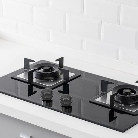 10 pezzi Copri manopole per fornelli, forni e piani cottura a gas - Utensili da cucina - Copri manopole in plastica - Universali - Copri manopole protettive per fornelli a gas - per la sicurezza di ne (1/4)