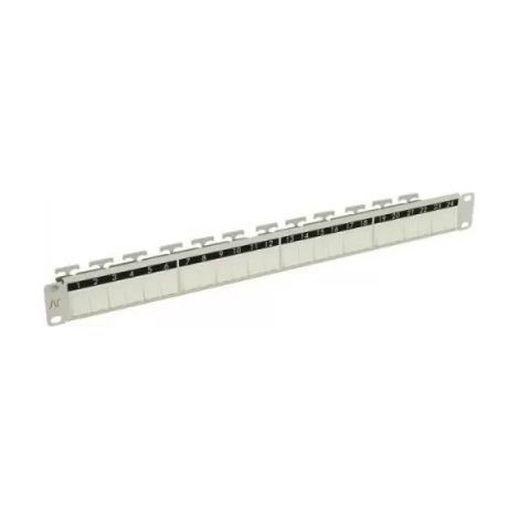 Nexans N521661 Panneau fixe 24P snap-in vide blanc