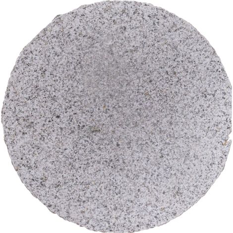 TrendLine Trittstein Granit Ø 30 cm x 3 cm hoch Grau Trittplatte Dekoplatte
