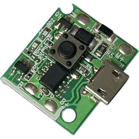 Carte de circuit imprimé (PCB) universelle modifiée pour commande de charge USB basse tension 3,7 V, destinée aux petits ventilateurs de table portables et aux petits ventilateurs de poche. (1/2)