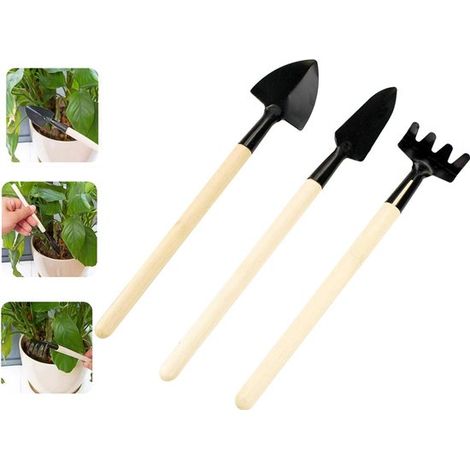 Juego de herramientas de jardinería Han-Bar® - 3 en 1 - Mini herramienta para macetas - 17 cm a 21 cm (1/5)