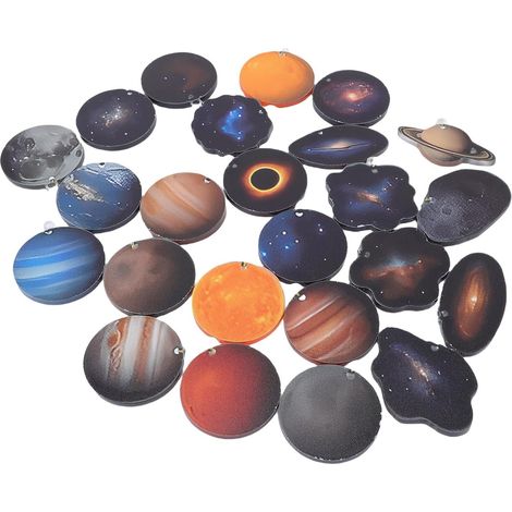 Calendrier de l' 2025 Space Planet – Compte à Rebours de 24 Jours sur le Thème de l'astronomie avec Ornements du Système Solaire en Acrylique pour Enfants et Adultes – Décoration d'arbre (1/5)