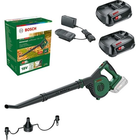 Bosch 06008A0601 18v Garden Leaf Blower UniversalLeafBlower + X2 1.5AH Battery (1/5)