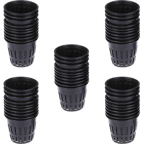 Lot de 50 petits seaux de plantation en plastique pour culture hors-sol. (1/5)