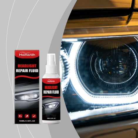 Scheinwerfer-Aufbereitungsmittel für Autoscheinwerfer – Behandlung von Vergilbung und Trübung, Oberflächenpolitur, Aufbereitung, Reinigung und Pflege – 100 ml -- DE (1/5)