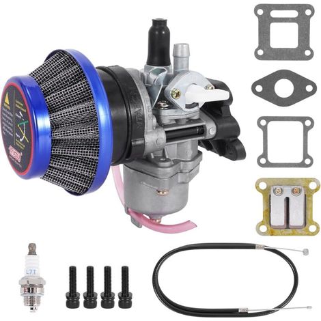 42-mm-Luftfilter, 13-mm-Vergaser, Gaszug, PZ13-Vergaser für 43-cm³-, 47-cm³- und 49-cm³-2-Takt-Mini-ATVs, Quads, Dirt Bikes und Pocket Bikes.