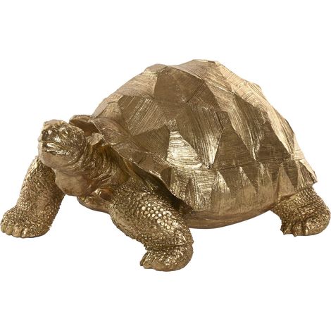 Figura Resina 58X41X32 Tortuga Dorado (1/4)