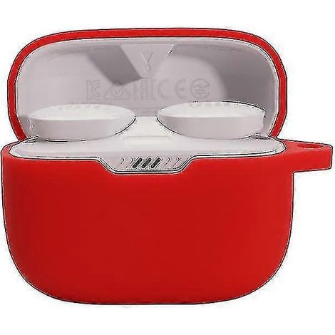 Étui de protection anti-chute avec boucle anti-perte pour écouteurs Bluetooth JBL TUNE 130NC-Red (1/5)