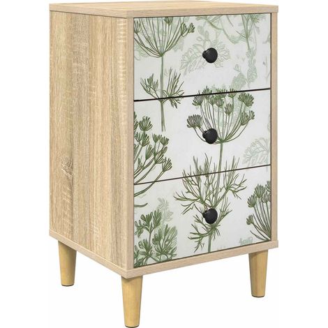 Mesa de noche GOTHA Roble Sonoma 36 x 33 x 60 cm vidaXL (1/5)