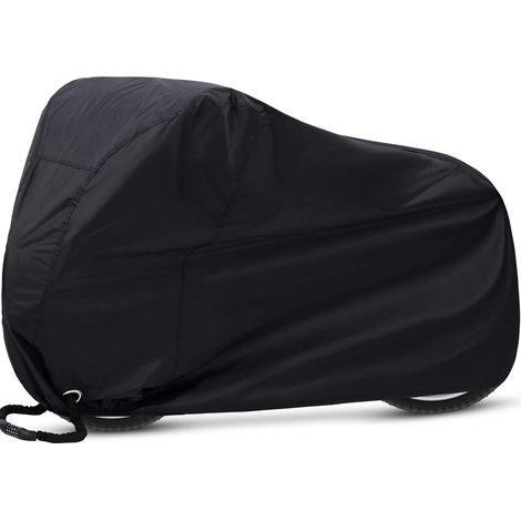 Housse de Vélo Imperméable pour 1 Vélos, Grandes Housses de Vélo pour Stockage Extérieur, Nylon 210D pour Vélos Doubles/Vélo de Route/2 Vélos d'enfants - 20070110CM,Noir (1/5)