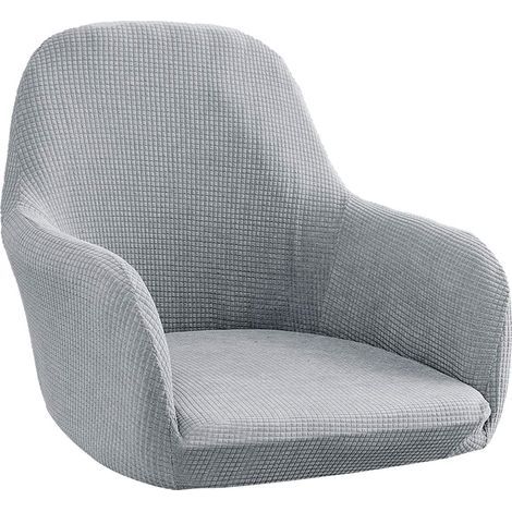 Housse de chaise européenne intégrale – Gris argenté – Style élégant (1/4)