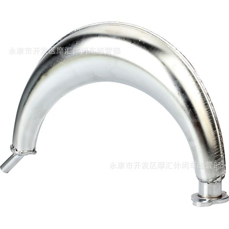 Mini bicycle accessories: two-stroke engine, 49cc-80cc banana exhaust pipe, muffler, smokestack, iron plate. (1/5)
