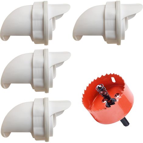 Kit d'alimentation par gravité pour poulets, composé de 4 pièces en PVC, pour une utilisation quotidienne en cages, volières ou petits espaces d'élevage.-AquaForge (1/5)