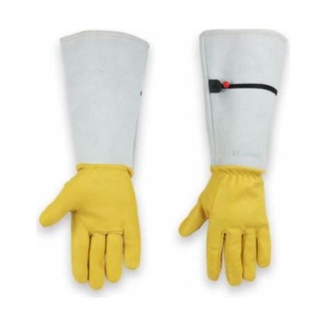 Gants Jardinage Femme/ Homme Longs, Gants De Jardinage Cuir, Gants De Jardinage résistants aux épines, Gants De Jardinage Avec Protection De L'avant-bras Pour Désherbage, Cueillette, Taille-L (1/5)