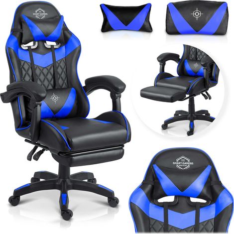 Fauteuil gaming Sofotel Draknor II noir et bleu (1/5)