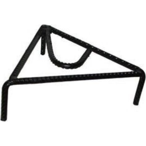 TREPPIEDE IN FERRO NERO DA CM 20 A TRIANGOLO BARBECUE STUFE CAMINETTO 137232 (1/2)