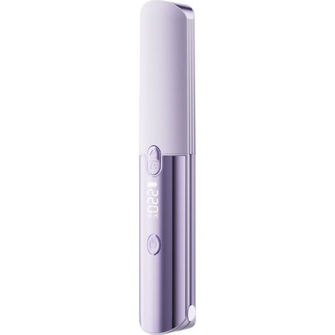 Fer à lisser sans fil LCD numérique — 7 positions de température, recharge USB-C rapide, huile intégrée et power bank portable (1/5)
