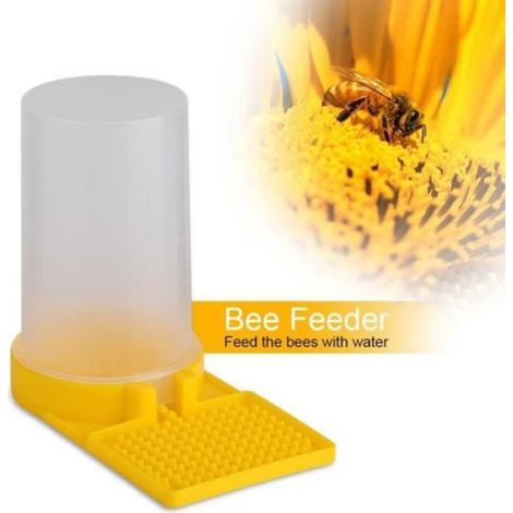 Mangeoire à abeilles en plastique ruche bol à boire équipement d'apiculture outil d'apiculture Jaune HEN