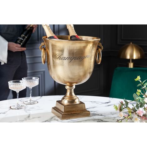 MEUBLER DESIGN Elégant Seau À Champagne Champagne 40cm Or Seau À Bouteilles, Style , x x cm (1/5)