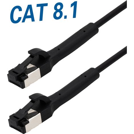 MaxTrack Cable de Cat8.1 Verbindung mit flexiblem - TI42-5L Stecker, zuverlässige Verbindung für Hochgeschwindigkeitsnetzwerke de, cable LAN, perfekt für de Serverschrank, de Netzwerk-Switch und Route