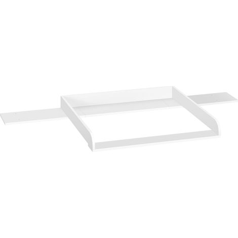 WOLTU Cambiador de bebé, blanco, 160x80x10.5 cm (80x80 cm para niños)