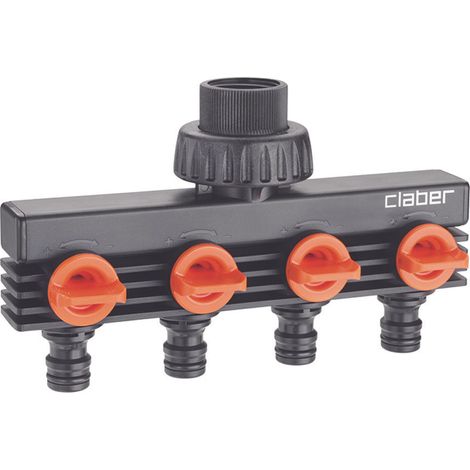 PRESA A 4 VIE CON RUBINETTI DI REGOLAZIONE  sfuso 8580    CLABER