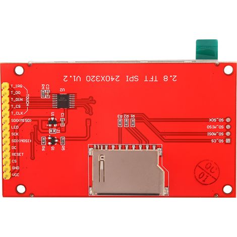 Écran LCD TFT de 2,8 pouces avec port série SPI, circuit imprimé et écran tactile (1/5)
