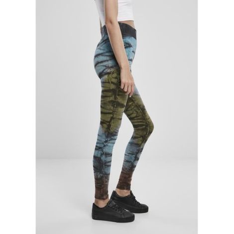 Legging Femme - Coton Bio Teinture Tie-Dye - Taille Haute - Pour Sport et Loisirs - 1 Pièce (1/4)