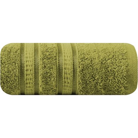 Mila Handtuch 50x90 olivgrünes Bambus-Frottee 500g/m2