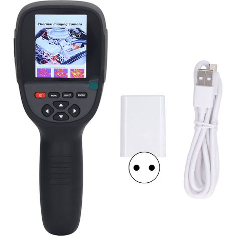 Caméra thermique infrarouge portative avec écran couleur 3,2 pouces, plage de mesure -20°C à +550°C, prise UE 100-240V, outil de diagnostic thermique professionnel (1/5)