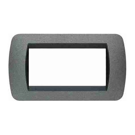 BTIL4804GF Placca Livinglight 4 moduli