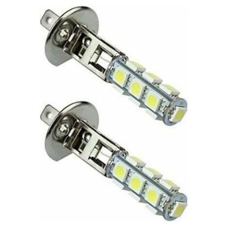 Ampoule Led H1 - 13 SMD 5050 - 6000 K - 12 V - Pour Phares Antibrouillard Et Feux Arrière - 2 Pièces (1/4)
