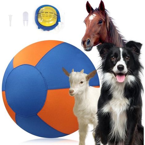 Pelota de pastor de 45 cm para perros: juguete de pastor doble capa cubierta protectora, Pelota perros duradera extragrande pastores australianos (1/5)