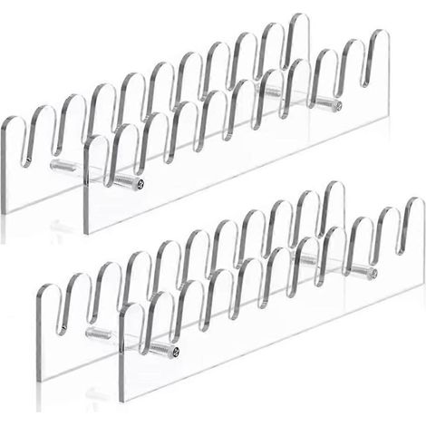Lot de 2 boîtes de rangement multifonctionnelles en acrylique pour casquettes de baseball (neuves) (1/5)