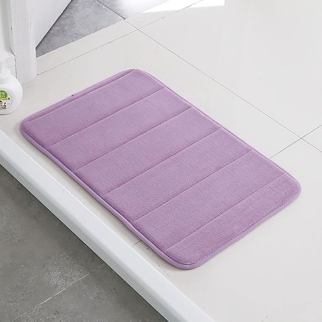 Tappetino da bagno in memory foam, soffice, confortevole, ultra morbido, super assorbente, antiscivolo, lavabile in lavatrice, resistente, ad asciugatura rapida, per bagno, cucina, camera da letto, 12 (1/5)